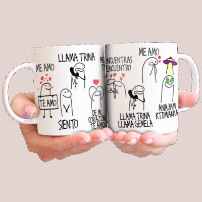 Taza Cerámica Universo Paralelo La Konga Me Encantas Florks