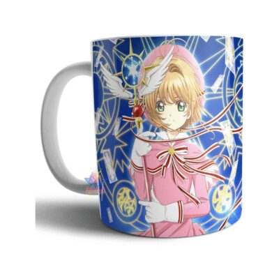 936721-MLA54914221050_042023,Taza De Cerámica Sakura Card Captor Anime Cartas Kero Magia