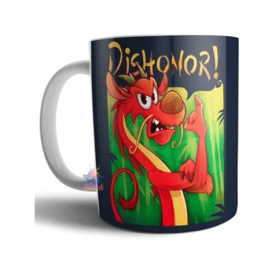 610794-MLA54899682985_042023,Taza Cerámica Mulan Dragón Rojo Mushu