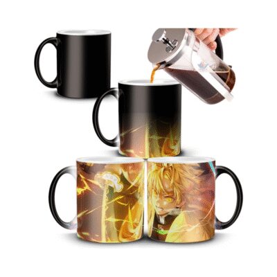 793962-MLA54909632263_042023,Taza Mágica Zenitsu Agatsuma Kimetsu No Yaiba Demon Slayer