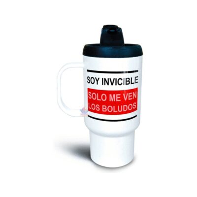 870719-MLA54037193176_022023,Jarro Térmico Plástico Frase Soy Invisible Solo Me Ven Humor