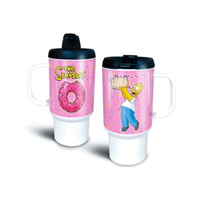 923873-MLA51656194884_092022,Jarro Térmico Homero Simpsons Chancho Araña Donuts Plástico