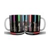694863-MLA69644633560_052023,Taza Cerámica Star Wars Sables De Luz Darth Vader Obi Wan
