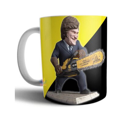 968911-MLA69605074054_052023,Taza Cerámica Milei Libertarios Motosierra Javier Libertad