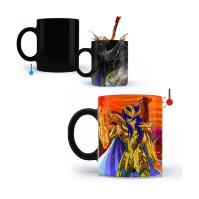 978814-MLA47239486989_082021,Taza Mágica Térmica Caballeros Del Zodiaco Scorpio Milo
