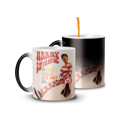 891195-MLA69609159150_052023,Taza Mágica Harry Styles In This World Its Just Us Cerámica