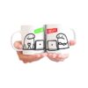 985707-MLA50548340711_072022,Taza Ceramica Flork Con Café Sin Café Desayuno Meme