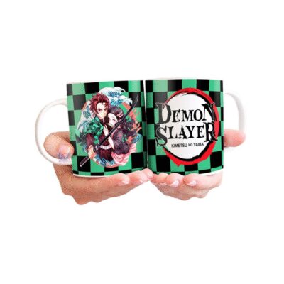 611592-MLA50548234991_072022,Taza Cerámica Demon Slayer Tanjiro Nezuko Kimetsu No Yaiba