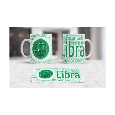 600756-MLA41335132827_042020,Taza Ceramica Libra Astrologia Signos Zodiaco