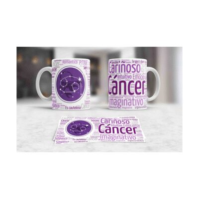814283-MLA41335132857_042020,Taza Ceramica Cancer Astrologia Signos Zodiaco