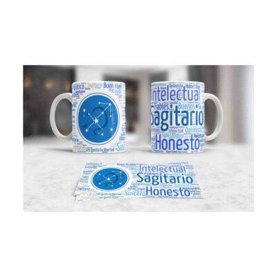 892757-MLA41335143692_042020,Taza Ceramica Sagitario Astrologia Signos Zodiaco