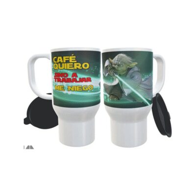 886878-MLA32180366093_092019,Jedi Yoda Cafe Quiero Star Wars Jarro Termico Impala Design