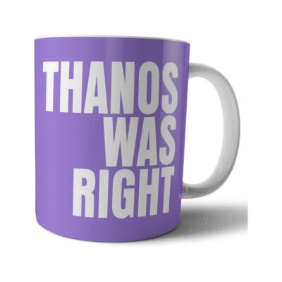 764966-MLA70807927341_072023,Taza De Cerámica - Thanos Was Right - Tenía Razón
