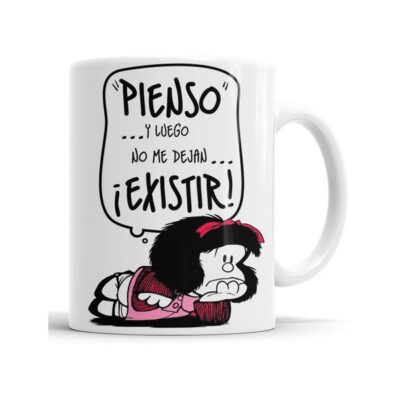 895324-MLA53289322329_012023,Taza Mafalda - Pienso Y Luego - Cerámica
