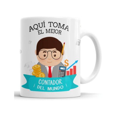 767991-MLA53305216510_012023,Taza Aquí Toma El Mejor Contador - Cerámica