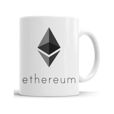 721318-MLA53270936969_012023,Taza Logo Ethereum - Cerámira