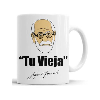 854026-MLA53270902364_012023,Taza - Sigmund Freud ''tu Vieja'' - Cerámica