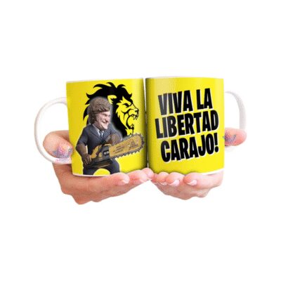 775655-MLA71114879354_082023,Taza Cerámica Milei Viva La Libertad Avanza Dolar Presidente