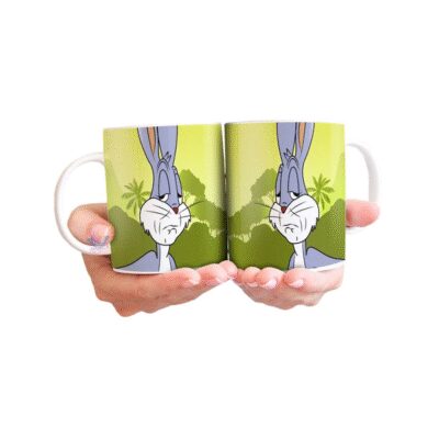 951533-MLA47314692486_082021,Taza Cerámica Meme Cara Bugs Bunny Conejo