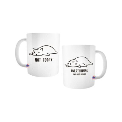 664045-MLA47598614174_092021,Taza Cerámica Gatitos Acostado Gato Moda Not Today (gatito)