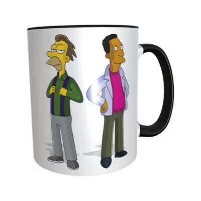 604537-MLA31591259723_072019,Taza Cerámica De Los Simpsons Lenny Y Carl Meme