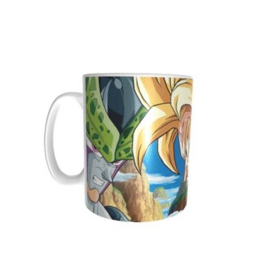 846727-MLA27151623270_042018,Taza Dragon Ball Batalla Cell Vs Goku
