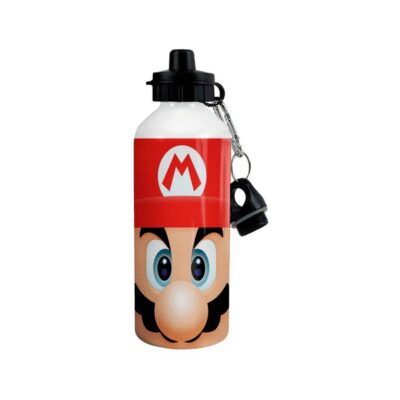 659447-MLA51407814333_092022,Botella De Aluminio Mario Bros + Caja