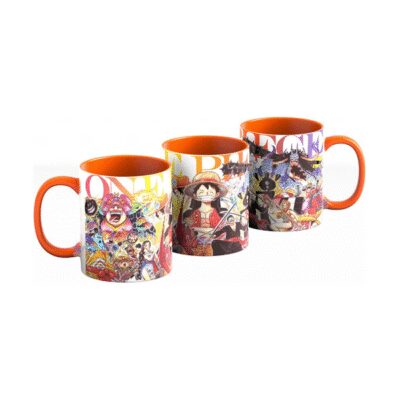 894436-MLA71766604667_092023,Taza Cerámica One Piece Luffy Piratas Roger Zoro Robin Isla