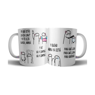 673192-MLA71610469826_092023,Taza Cerámica Flork Si Yo Te Dije Ahorra Para Que Gastas Va