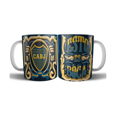 798312-MLA72340829901_102023,Taza Boca Juniors Cerámica Esto Es Boca Copa Libertadores