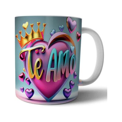 993986-MLA72275525704_102023,Taza Cerámica Amor Te Amo Novios Regalo Ideal San Valentín