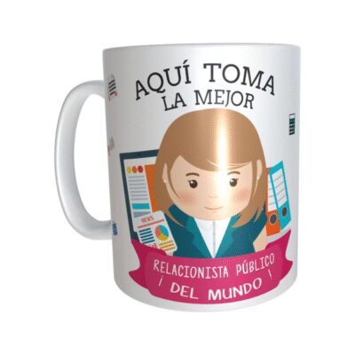 780769-MLA73530213324_122023,Taza Cerámica Relacionista Público Mujer Profesiones
