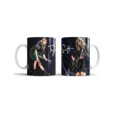 797932-MLA73633073308_122023,Taza Cerámica Taylor Swift Fotos Firma Guitarra