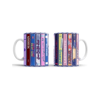 610053-MLA73728373187_122023,Taza Cerámica Taylor Swift Midnights Canciones Album
