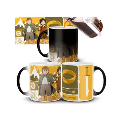 641234-MLA73993689793_012024,Taza Mágica El Señor De Los Anillos Frodo Y Sam Viaje Mordor
