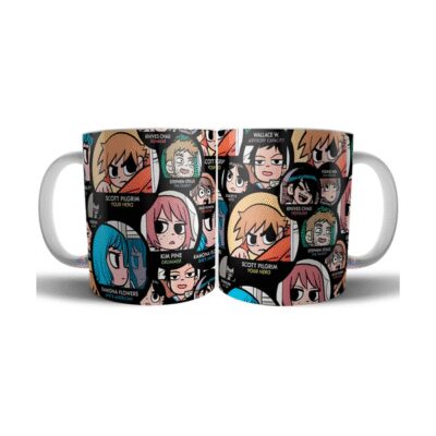 637203-MLA73993323853_012024,Taza De Cerámica Scott Pilgrim Aventura Comic Personajes
