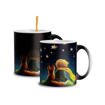 699136-MLA73853762297_012024,Taza Mágica El Principito Zorro Asteroides Rosa Estrellas