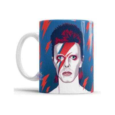 651977-MLA73632612838_122023,Taza Cerámica David Bowie Ziggy Stardust Alter Ego Rayo