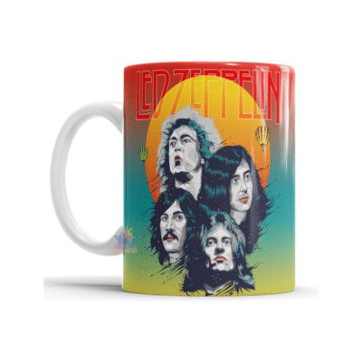 762748-MLA73728007337_122023,Taza Cerámica Led Zeppelin Rock And Roll Stairway To Heaven