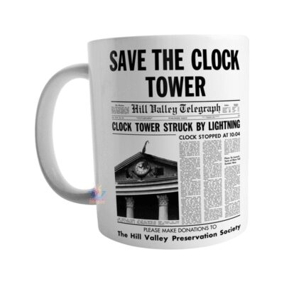 788010-MLA73723517291_122023,Taza Volver Al Futuro Reloj Save The Clock Tower Cerámica