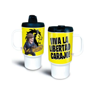 784768-MLA71196011056_082023,Jarro Térmico Milei Viva La Libertad Avanza Dólar Presidente