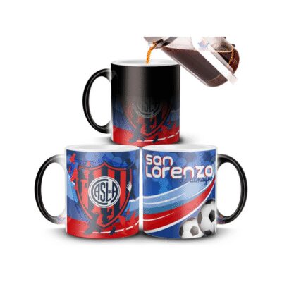 679161-MLA70514608181_072023,Taza Mágica San Lorenzo Club Atlético De Almagro Cuervo