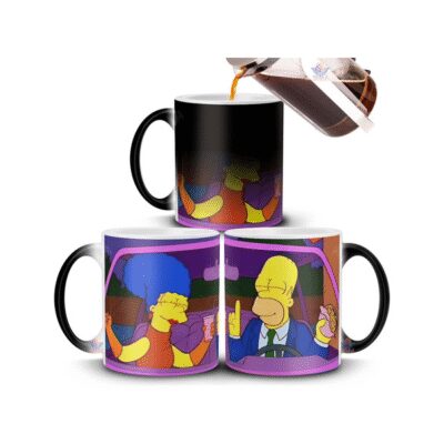 825669-MLA74590716064_022024,Taza Mágica Simpson Homero Marge Jovenes Amor Auto Cerámica