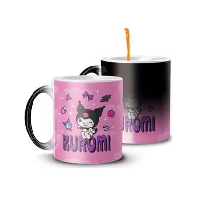 889362-MLA74695906835_022024,Taza Magica Kuromi My Melody Hello Kitty Personaje Punk M2