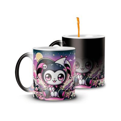 949194-MLA74695916951_022024,Taza Magica Kuromi My Melody Hello Kitty Personaje Punk M3