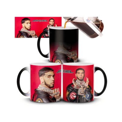 746698-MLA74686300393_022024,Taza Mágica Anuel Aa Cantante Reguetón Trap Latino Foto Logo