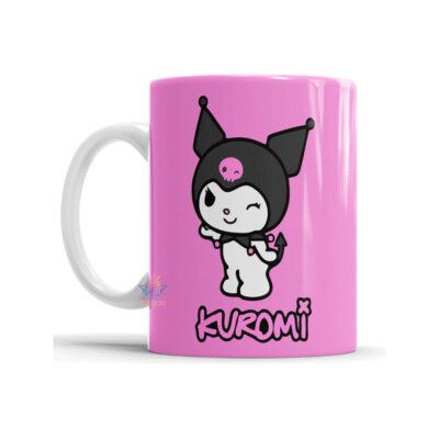 615280-MLA74553203394_022024,Taza Cerámica Kuromi My Melody Hello Kitty Personaje Punk M4
