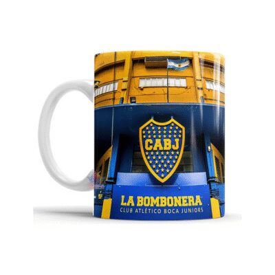 663665-MLA74412497069_022024,Taza Boca Juniors Cerámica Bombonera Entrada Museo Escudo