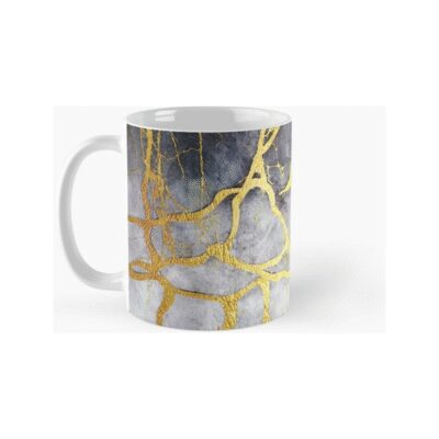 996387-MLA74266551537_012024,Taza De Cerámica Kintsugi Belleza Café Unir Oro