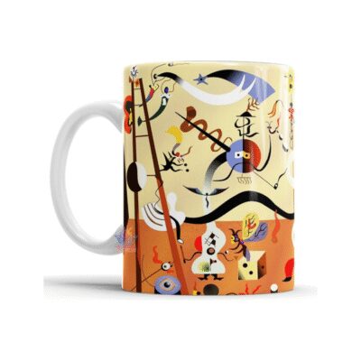 840851-MLA73985935546_012024,Taza Cerámica Arte Joan Miró Carnaval Arlequín Surrealismo